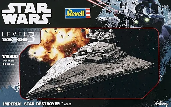 STAR WARS MODEL KIT 1/12300 IMPERIAL STAR DESTROYER 13 CM